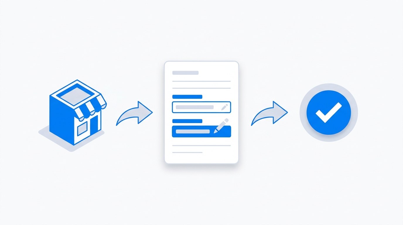Diagram of the Foursquare listing claim flow