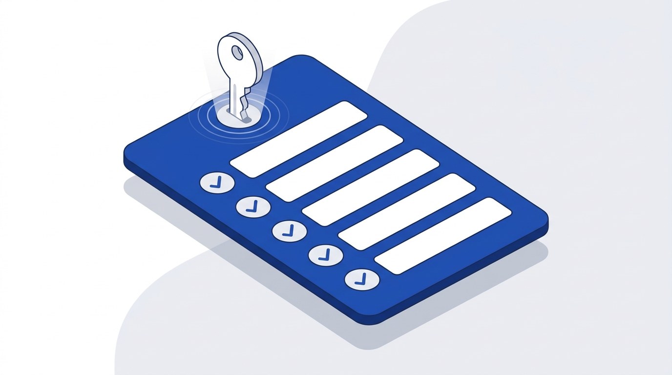 Illustration of a claimed business listing with completed fields