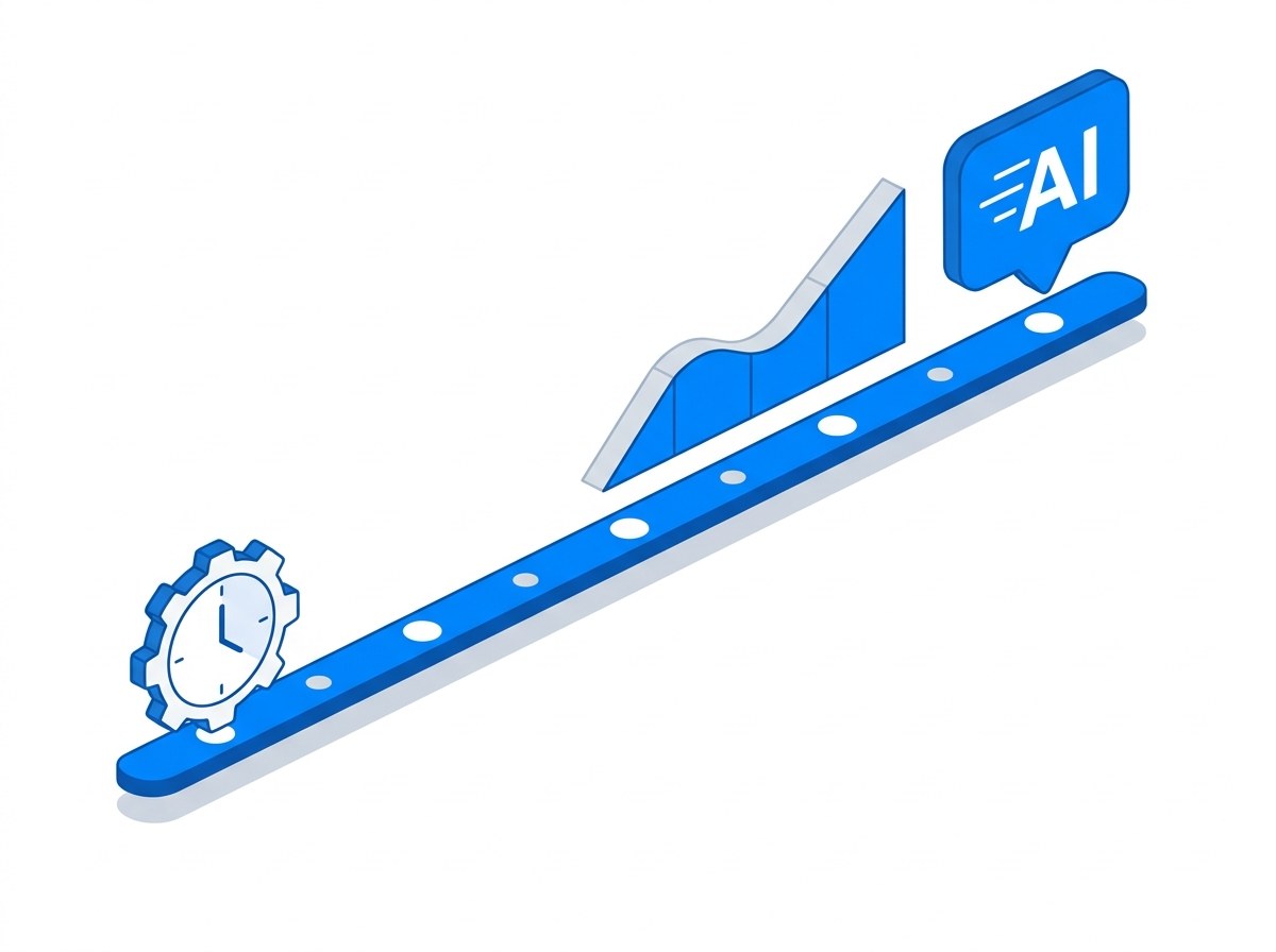 Illustration of a 90-day AI search optimization timeline